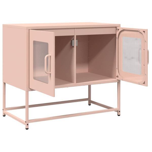 Mueble para TV acero laminado en frío rosa 68x39x60.5 cm M 5