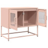Mueble para TV acero laminado en frío rosa 68x39x60.5 cm 5