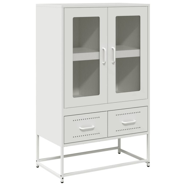 Aparador de acero blanco 68x39x111.5 cm M 2
