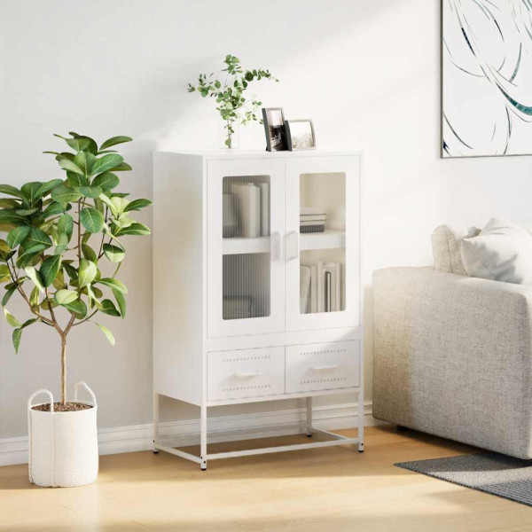 Móvel alto 68x39x111.5 cm aço branco M 3