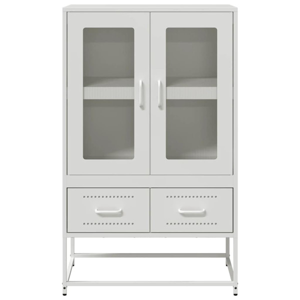 Aparador de acero blanco 68x39x111.5 cm M 5