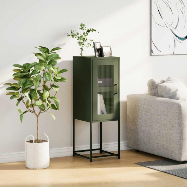 Aparador 36x39x107 cm aço laminado a frio verde-azeitona M 3