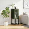 Aparador de acero laminado en frío verde oliva 36x39x107 cm 3