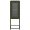 Aparador de acero laminado en frío verde oliva 36x39x107 cm 5