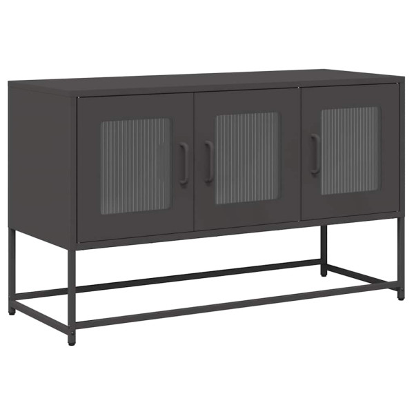 Mueble para TV acero laminado en frío negro 100.5x39x60.5 cm M 2