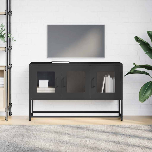 Mueble para TV acero laminado en frío negro 100.5x39x60.5 cm M 4