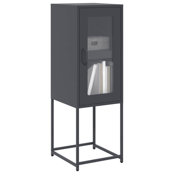 Aparador de acero laminado en frío gris antracita 36x39x107 cm D