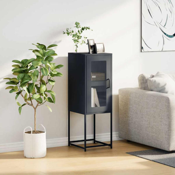 Aparador de acero laminado en frío gris antracita 36x39x107 cm M 3