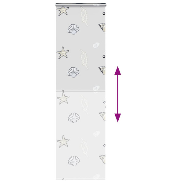 Rolo de Duche Estores com 80x240 cm Largura Tecido 76 cm M 5