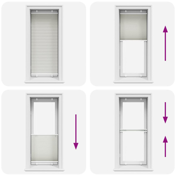 Cinzento Luz Plissada Cega 65x100 cm Largura Tecido 64.4 cm M 5