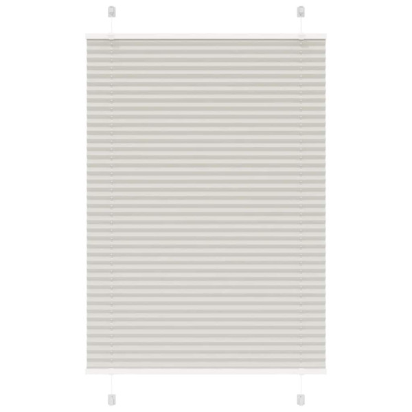 Estor Plisado gris claro 90x100 cm Tela Ancho 89.4 cm Poliéster D