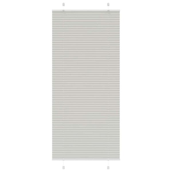 Estor Plisado gris claro 95x200 cm Tela Ancho 94.4 cm Poliéster M 2
