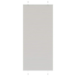 Estor Plisado gris claro 85x200 cm Tela Ancho 84.4 cm Poliéster H