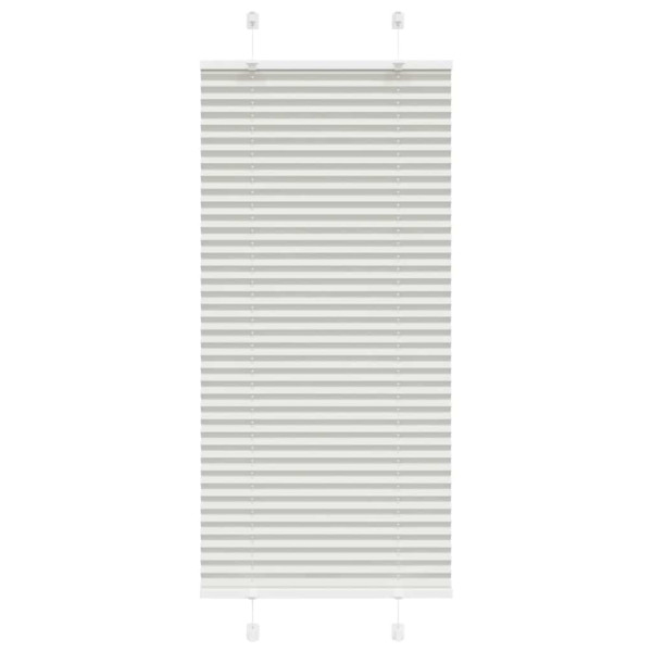 Estor Plisado gris claro 65x150 cm Tela Ancho 64.4 cm Poliéster D