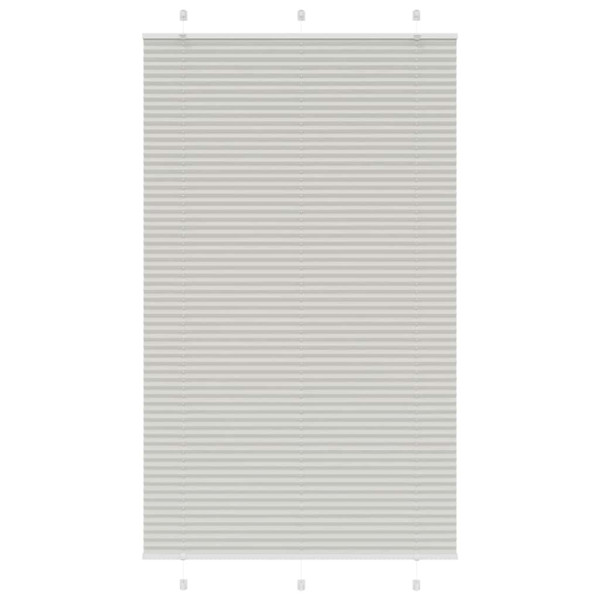 Estor Plisado gris claro 120x200 cm Tela Ancho 119.4 cm D