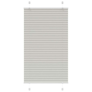 Estor Plisado gris claro 75x150 cm Tela Ancho 74.4 cm Poliéster H