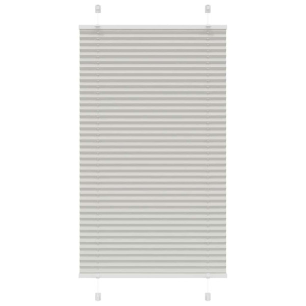 Estor Plisado gris claro 75x150 cm Tela Ancho 74.4 cm Poliéster M 2