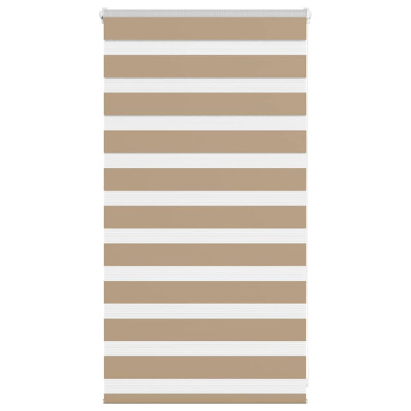 Estor cebra marrón arena tejido ancho 80.9 cm poliéster D