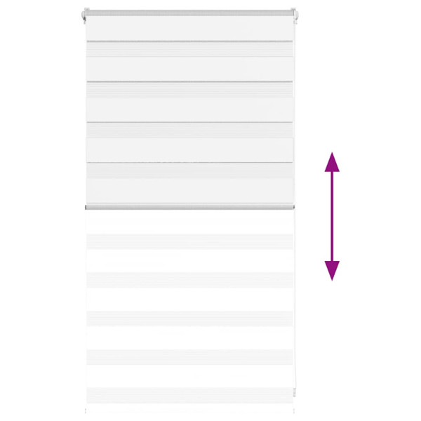 Estor cebra blanco 80x100 cm tejido ancho 75.9 cm poliéster M 5