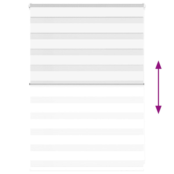 Estor cebra blanco 110x100 cm tejido ancho 105.9 cm poliéster M 5