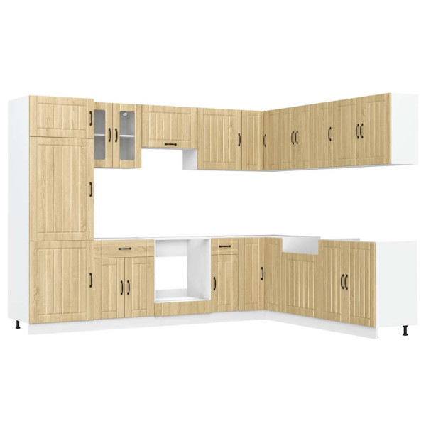 Mueble cocina Lucca roble sonoma 14 pzas madera contrachapada M 2