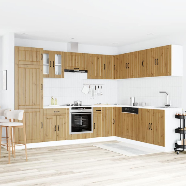 14 peças armário de cozinha conjunto Lucca carvalho artesanal M 3