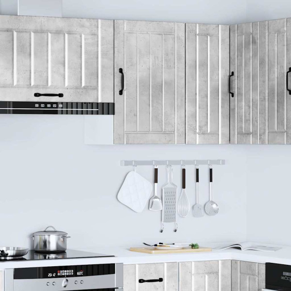 Armario de pared cocina Lucca madera contrachapada gris cemento M 4