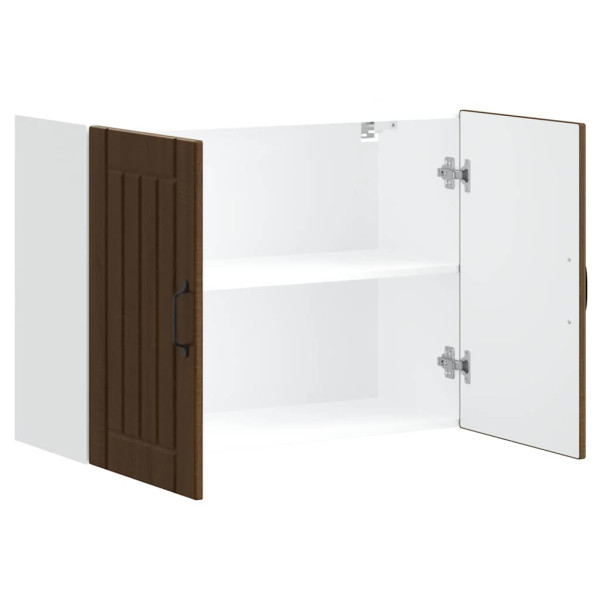 Armário de parede da cozinha Lucca madeira carvalho castanho M 5