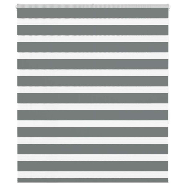 Estor cebra gris oscuro tejido ancho 130.9 cm poliéster D