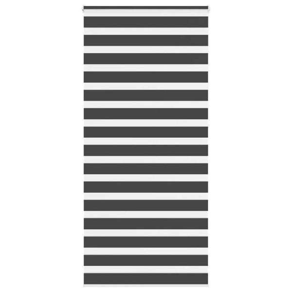 Estor cebra negro 110x230 cm tejido ancho 105.9 cm poliéster D