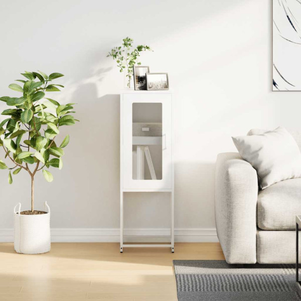 Aparador de acero laminado en frío blanco 36x39x107 cm M 4