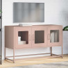 Mueble para TV acero laminado en frío rosa 100.5x39x60.5 cm 3