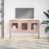 Mueble para TV acero laminado en frío rosa 100.5x39x60.5 cm 4