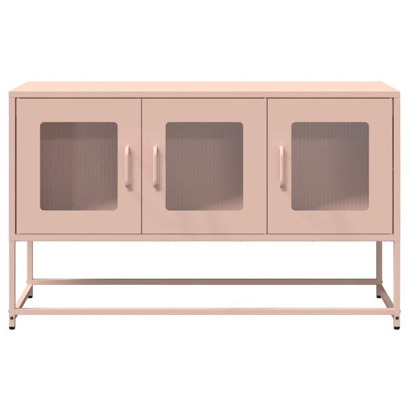 Mueble para TV acero laminado en frío rosa 100.5x39x60.5 cm M 5
