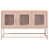 Mueble para TV acero laminado en frío rosa 100.5x39x60.5 cm 5