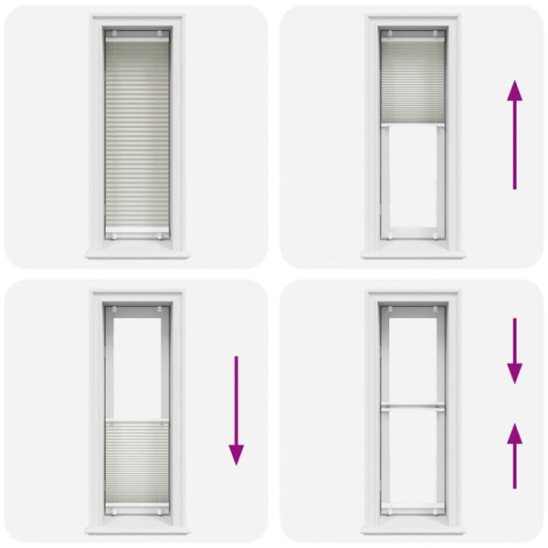 Estor Plisado gris claro 45x150 cm Tela Ancho 44.4 cm Poliéster M 5