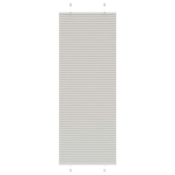 Cinzento Luz Plissada Cega 80x200 cm Largura Tecido 79.4 cm M 2