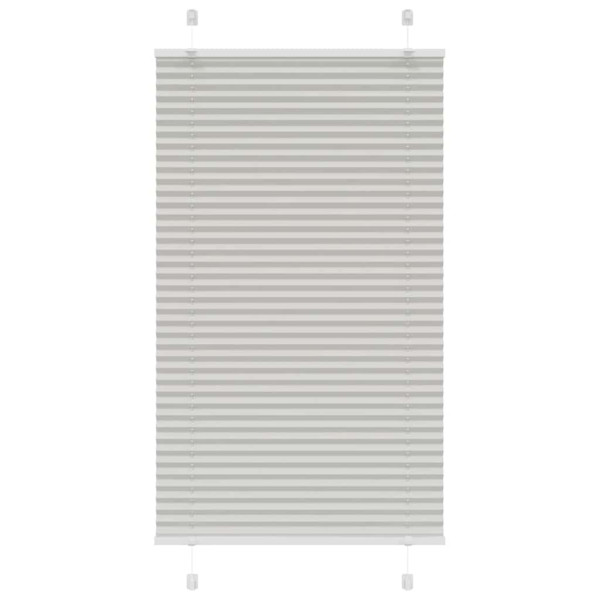 Estor Plisado gris claro 70x150 cm Tela Ancho 69.4 cm Poliéster D
