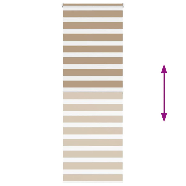 Estor cebra marrón arena tejido ancho 65.9 cm poliéster M 5