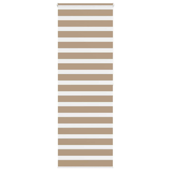 Estor cebra marrón arena tejido ancho 85.9 cm poliéster D