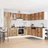 Mueble cocina Lucca madera vieja 14 pzas madera contrachapada 3