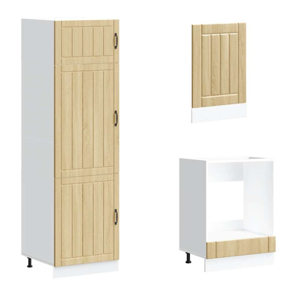 Mueble cocina Kalmar roble sonoma 7 pzas madera contrachapada M 5