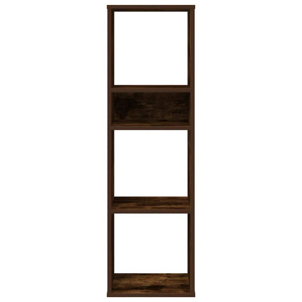 Estantería madera ingeniería color roble ahumado 34x31x112 cm M 4