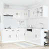 Mueble cocina Lucca blanco brillo 11 pzas madera contrachapada 3