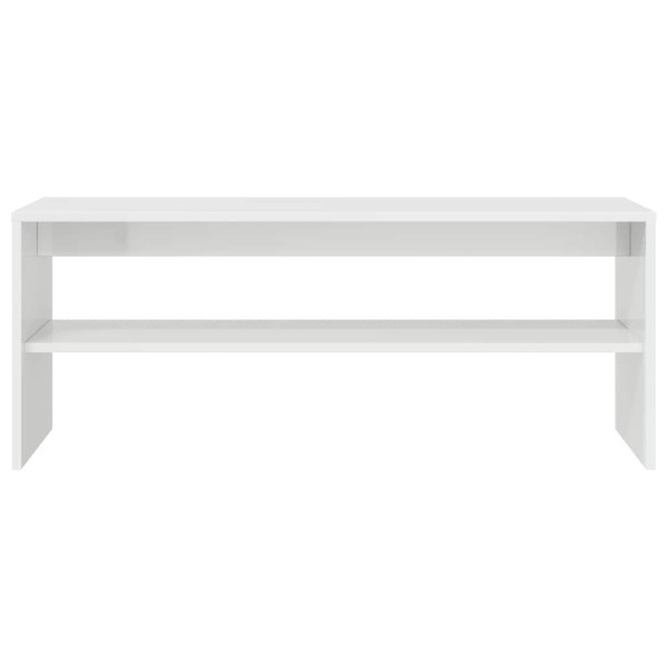 Móvel para TV 100x40x40cm derivados de madeira branco brilhante M 5