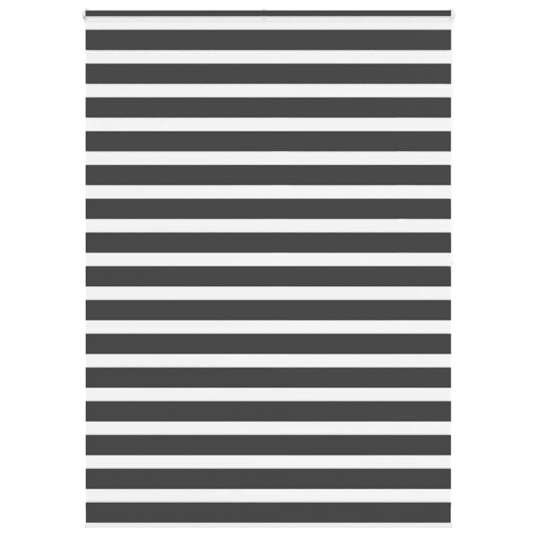 Estor cebra negro 160x200 cm tejido ancho 155.9 cm poliéster D