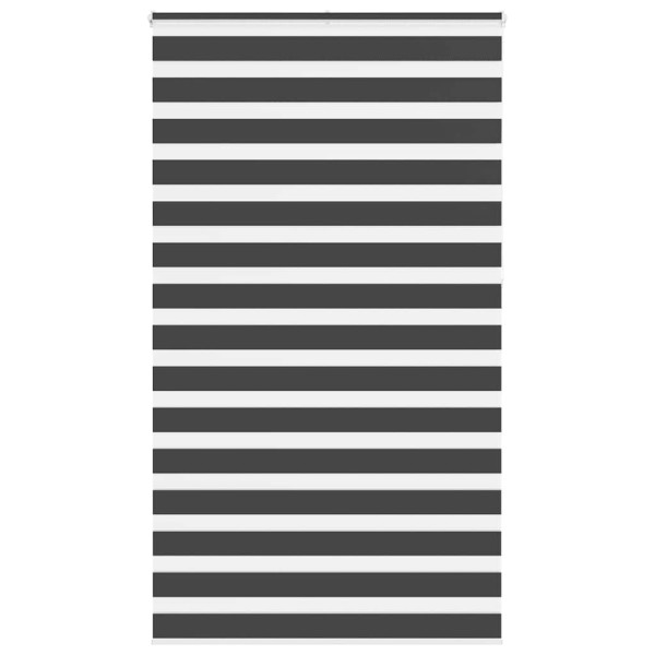 Estor cebra negro 125x230 cm tejido ancho 120.9 cm poliéster D