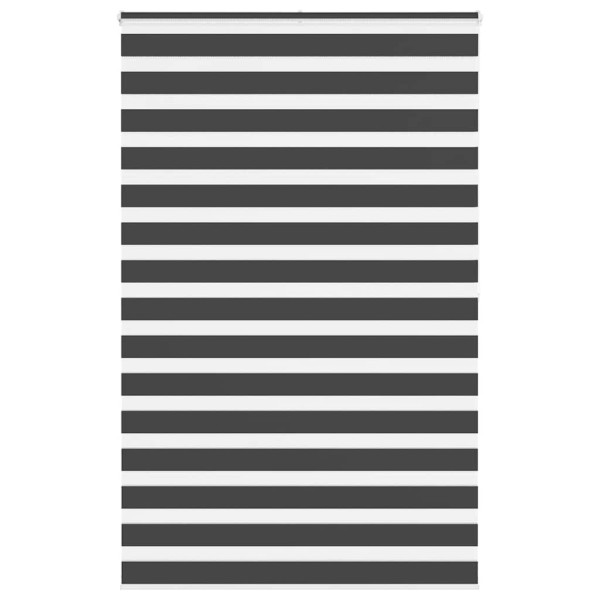 Estor cebra negro 150x200 cm tejido ancho 145.9 cm poliéster D