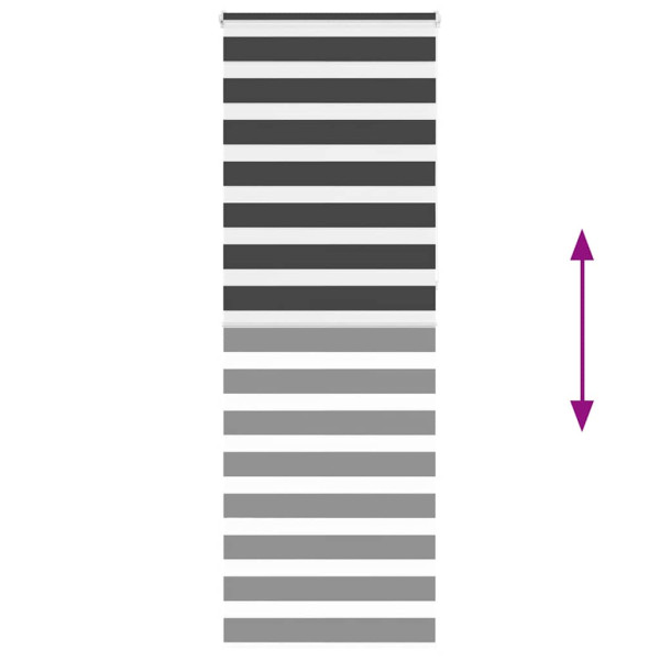 Estor cebra negro 85x230 cm tejido ancho 80.9 cm poliéster M 5