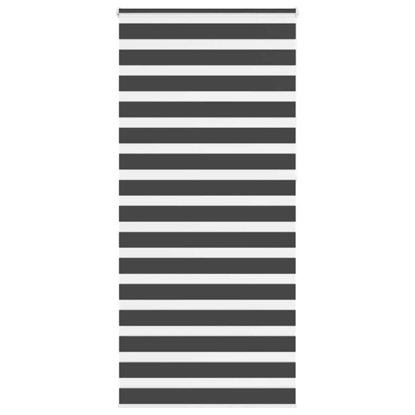 Estor cebra negro 95x230 cm tejido ancho 90.9 cm poliéster D